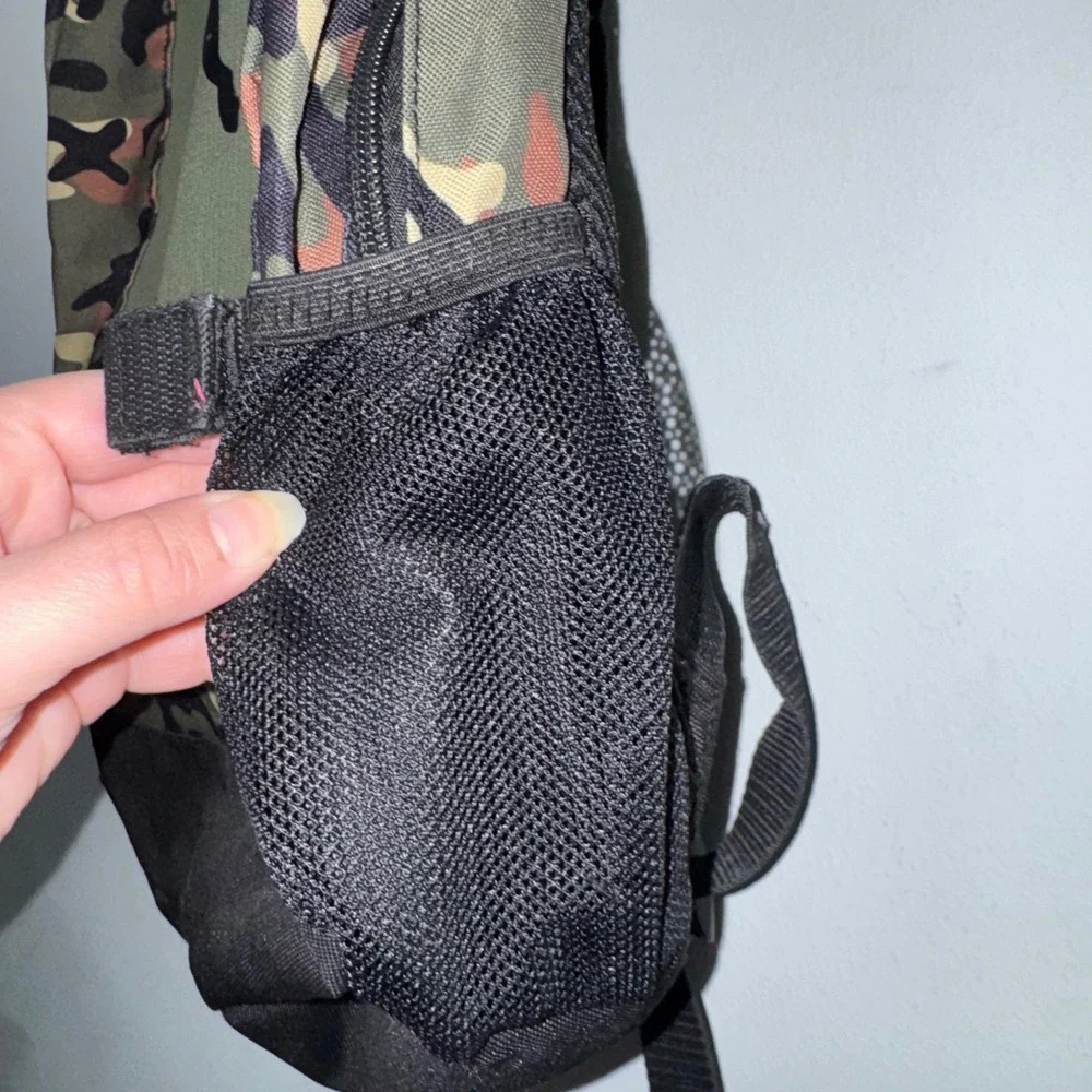 PUMA Evercat Kids Backpack Camo Green Black Logo School Book Bag PE1111